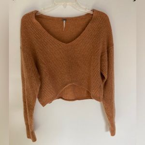 Free People Cashmere Crop Sweater
